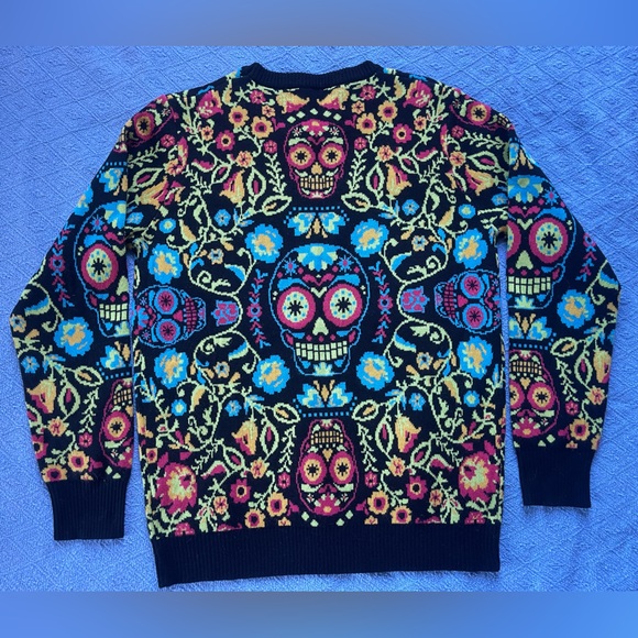 Halloween Day of the Dead sweater - Picture 6 of 12